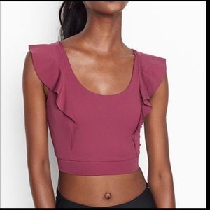 Victoria secret ruffled crop top